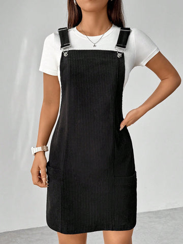 Ladies' Corduroy Overall Dress