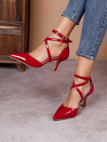 Ladies' Pointed Toe Sexy High Heel Single Shoes