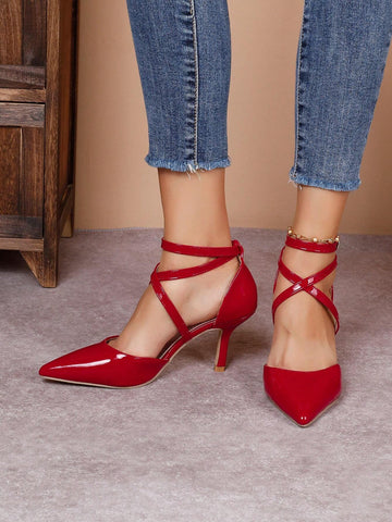 Ladies' Pointed Toe Sexy High Heel Single Shoes