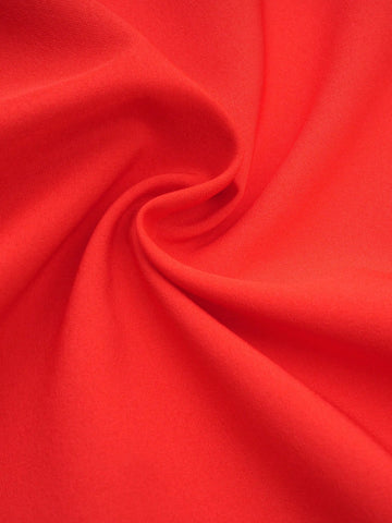 Ladies Solid Color Long Sleeve Single-Breasted Casual Elegant Shirt Dress