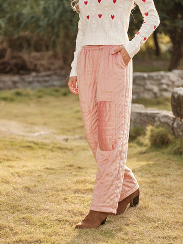 LanaWest Women's Padded Loose Warm Harem Cotton Pants