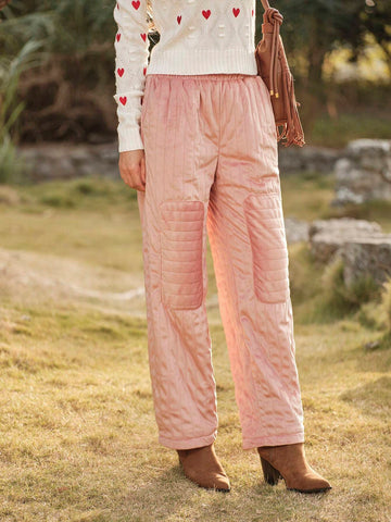 LanaWest Women's Padded Loose Warm Harem Cotton Pants