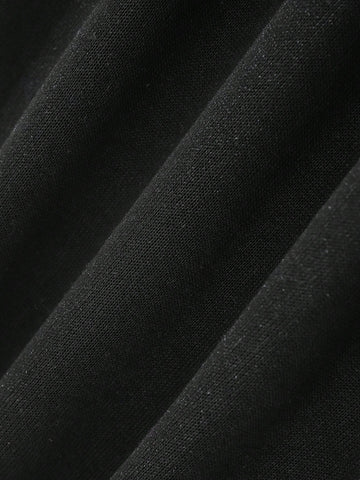 Letter Graphic Elastic Waist Sweatpants