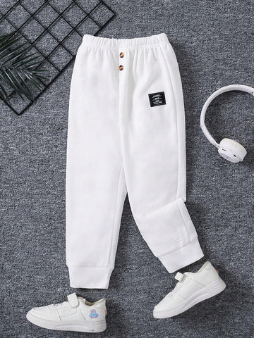 Little Girls" Camo Jacquard Fake Zipper Casual Straight Leg Streetwear Elegant Outdoor Sports Pants For Spring And Autumn