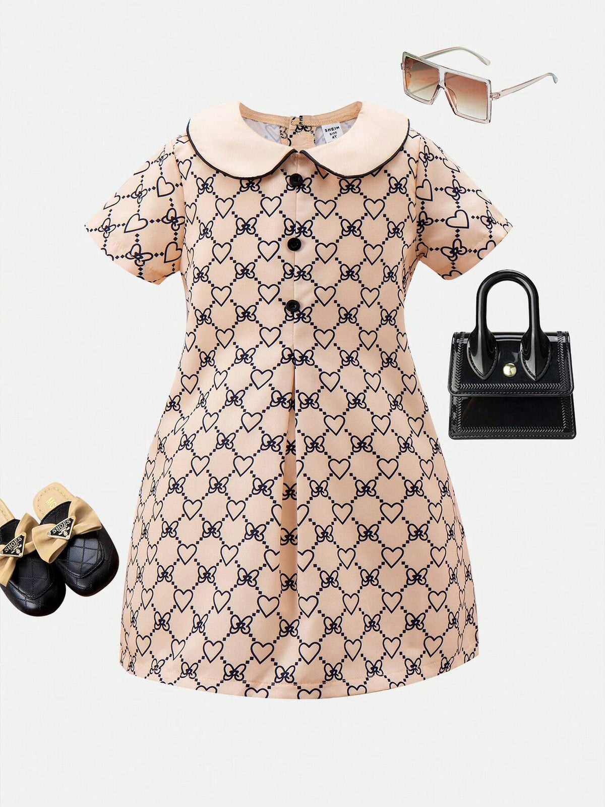 Little Girls" Casual A-Line Dress