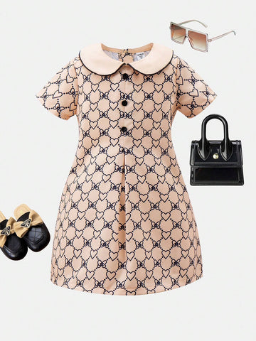 Little Girls" Casual A-Line Dress