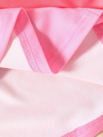Little Girls Ombre Long Sleeve Dress, Spring Autumn