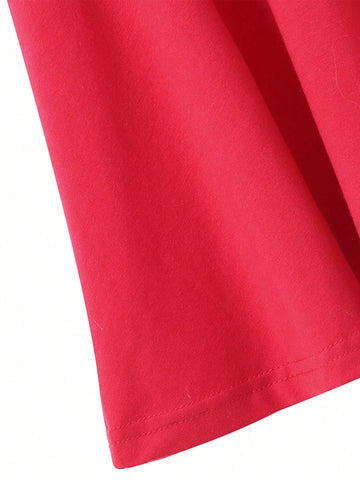 Little Girls" Sleeveless Color-Blocked Cute Bowknot Casual Dress For Summer
