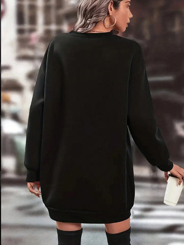 Long Hoodie Dress Butterfly Pattern Women's Clothing Fashion Trend