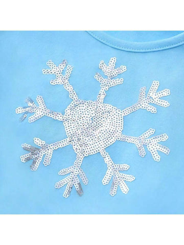 Long Sleeve Girls Princess Dress 2024 Christmas Cosplay Costumes For Young Girl Children Snowflake Sequin Disguise Carnival Party Dress Up