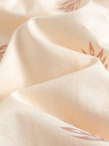 Young Girl Plant & Floral Pattern Loose A-Line Backless Slip Dress