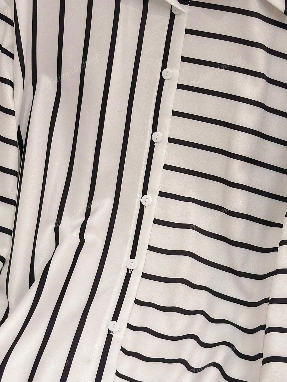 Loose Fit Striped Shirt - European & American Style