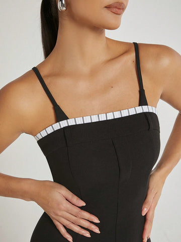 Luxe Striped Wide Leg Cami Jumpsuit