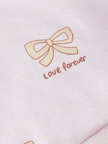 Young Girls Baby Sweet Butterfly Print Patchwork Hem Round Neck Long Sleeve Casual Dress Hoodie Dress, Autumn