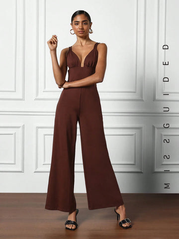 MISSGUIDED Cami Strap Jumpsuit