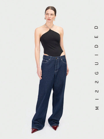 MISSGUIDED Chain Neck Halter Body