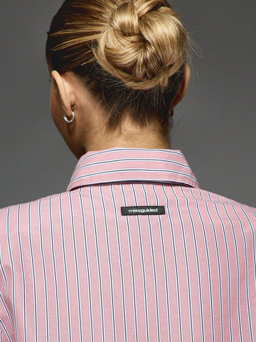 MISSGUIDED Cropped Boxy Striped Shirt