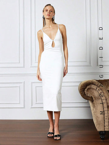 MISSGUIDED Cut Out Cami Maxi Dress