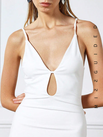 MISSGUIDED Cut Out Cami Maxi Dress