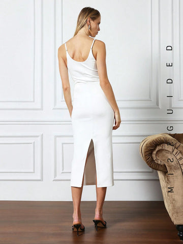 MISSGUIDED Cut Out Cami Maxi Dress
