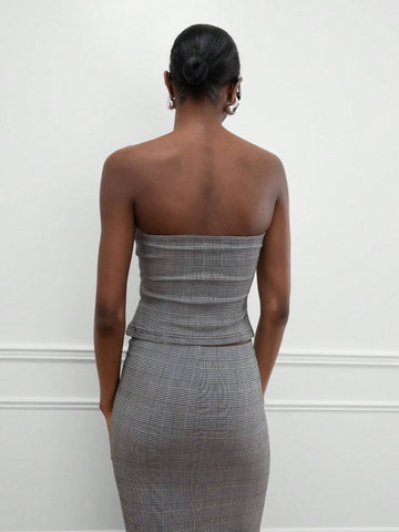 MISSGUIDED Jersey Suit Fabric Pensil Skirt