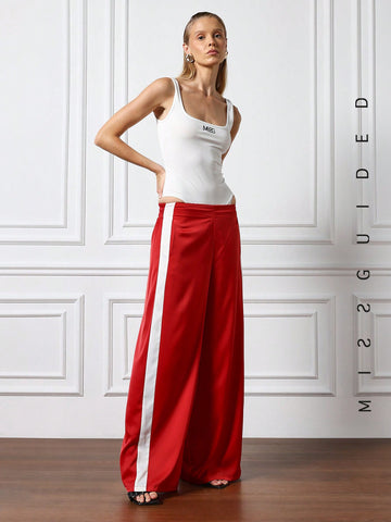 MISSGUIDED Logo Square Neck Tank Bodysuit