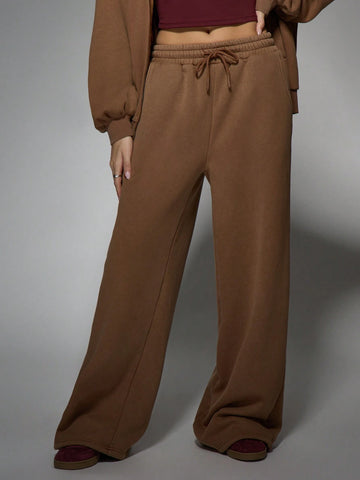 MISSGUIDED Oversized Wide Leg Sweatpants With Drawstrings