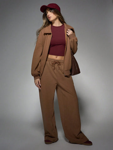 MISSGUIDED Oversized Wide Leg Sweatpants With Drawstrings