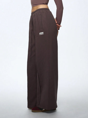 MISSGUIDED Pin Tuck Wide Leg Sweatpants With Drawstring
