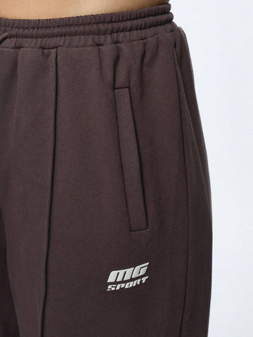 MISSGUIDED Pin Tuck Wide Leg Sweatpants With Drawstring