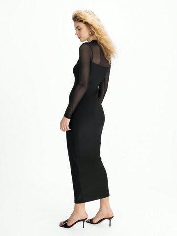 MISSGUIDED Sweetheart Neck Maxi Dress