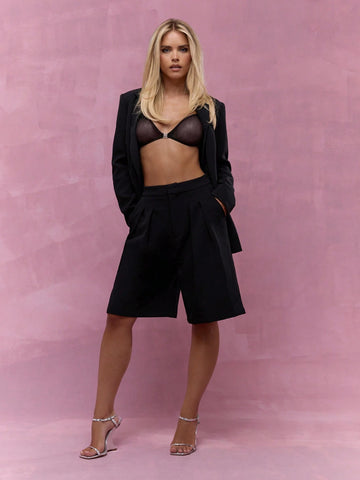 MISSGUIDED Tailored Pleated Bermuda Short Pants