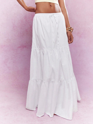 MISSGUIDED Tiered Ruffle Maxi Skirt