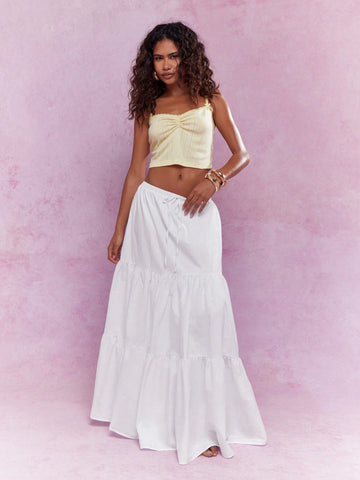MISSGUIDED Tiered Ruffle Maxi Skirt
