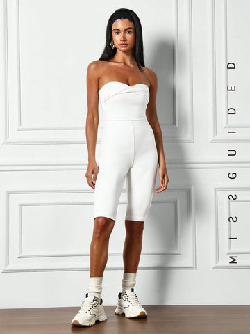 MISSGUIDED Twist Detail Capri Unitard