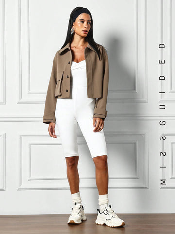 MISSGUIDED Twist Detail Capri Unitard