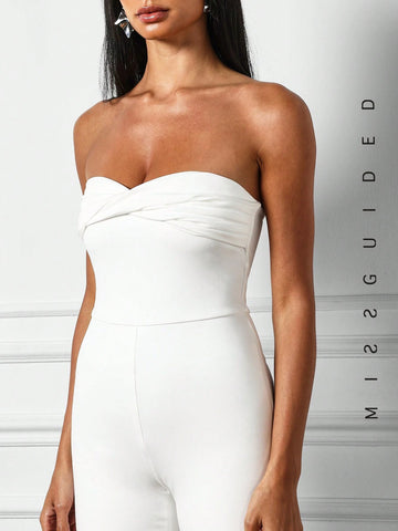 MISSGUIDED Twist Detail Capri Unitard