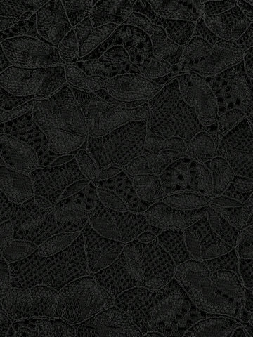 MIUSOL Lace Panel High Low Hem Chiffon Bridesmaid Dress