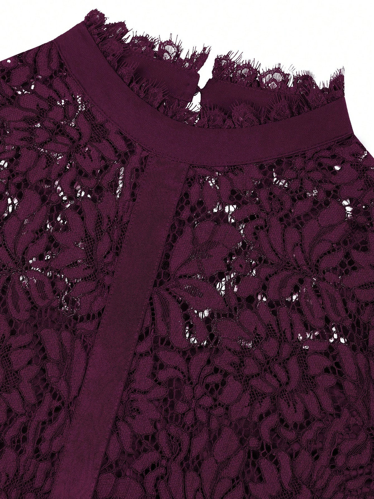 MIUSOL Ribbon Detail Contrast Lace Bodice Chiffon Formal Maxi Dress