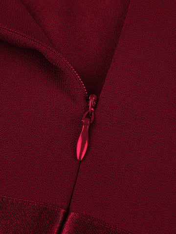 MIUSOL Sequin Insert Contrast Lace Maxi Formal Dress