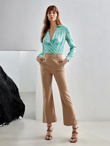 MOTF MOTF X MONET INSPIRED 100% SILK PRINTED BODYSUIT