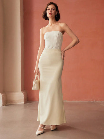 MOTF PREMIUM BIAS CUT SKIRT