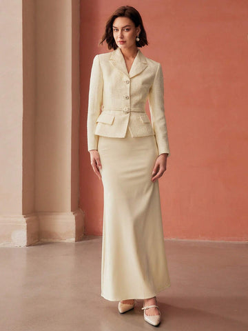 MOTF PREMIUM BIAS CUT SKIRT