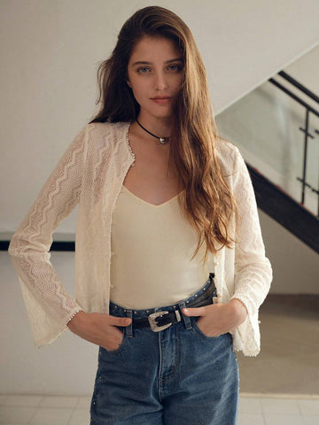 MOTF PREMIUM BUTTON FRONT FLARE SLEEVE TOP & CAMI