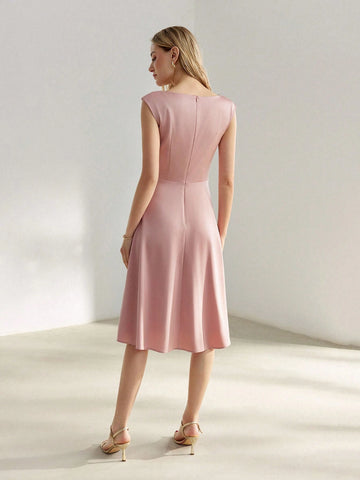 MOTF PREMIUM COLORBLOCK FITTED WAIST TANK DRESS