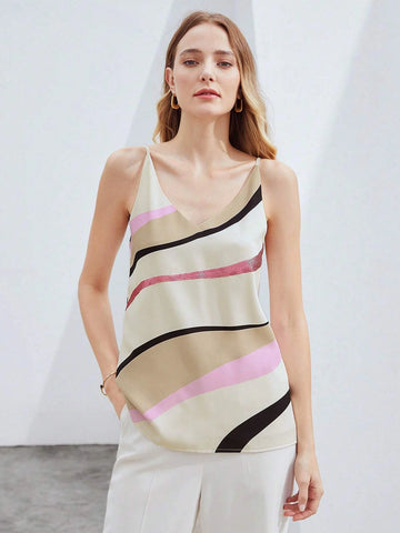 MOTF PREMIUM CONTRASTING SEQUIN CAMI TOP