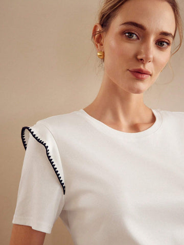 MOTF PREMIUM CONTRAST STITCH SHORT SLEEVE TEE