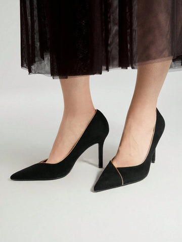 MOTF PREMIUM ELEGANT POINTED TOE HIGH HEELED PUMPS FOR WOMEN