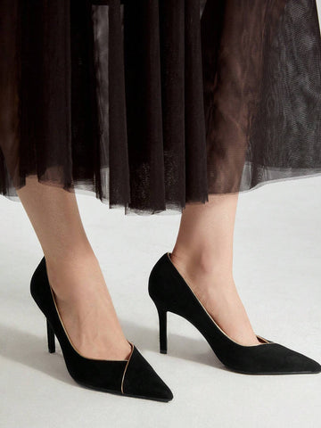 MOTF PREMIUM ELEGANT POINTED TOE HIGH HEELED PUMPS FOR WOMEN