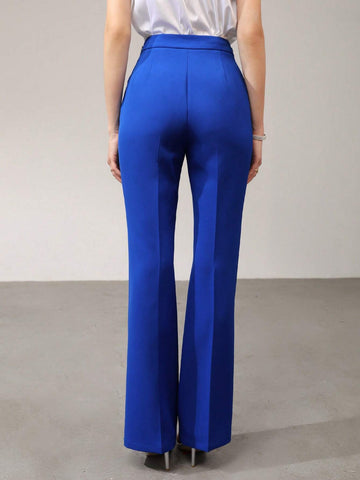 MOTF PREMIUM FLARED RHINESTONE DETAIL DRESS PANTS